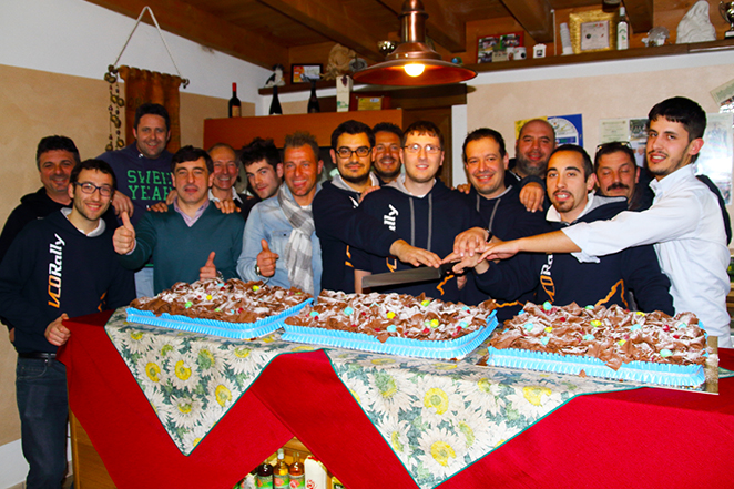 Un centinato di piloti ed appassionati a tavola con VcoRally