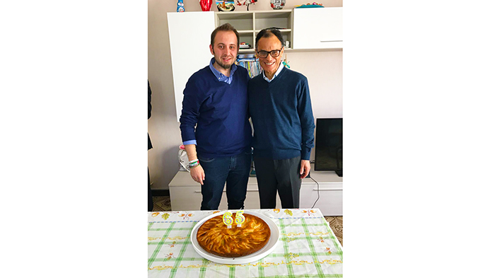 Magdi Allam festeggia il suo compleanno a casa del consigliere domese Fabio Basta