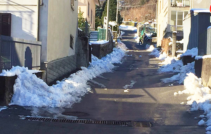 A Pallanzeno strade pulite dalla neve, ed il Comune ringrazia gli operatori