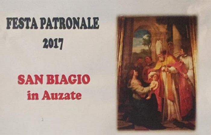 Domenica 5 febbraio Auzate festeggia il patrono San Biagio