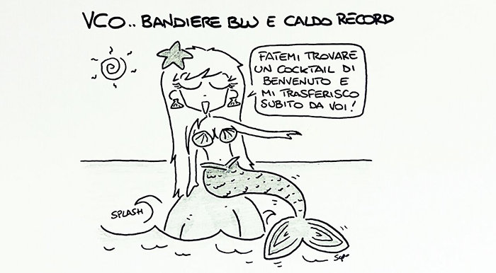 L'ondata di caldo di questi giorni nella nuova vignetta di Sapo