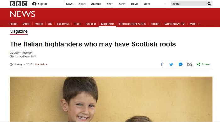 Gli highlander della Val Cannobina sulla Bbc inglese
