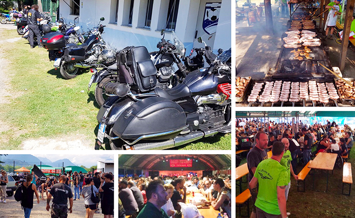 Oltre 500 moto al 24° Raduno internazionale di Moto Guzzi a Beura. Foto