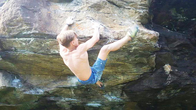 Nicolò Balducci in Nazionale ai Campionati Mondiali di arrampicata di Innsbruck