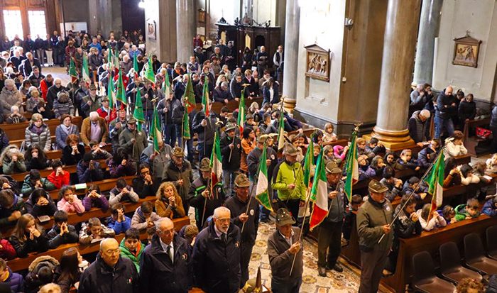 Messa e festa per il 93° degli alpini domesi