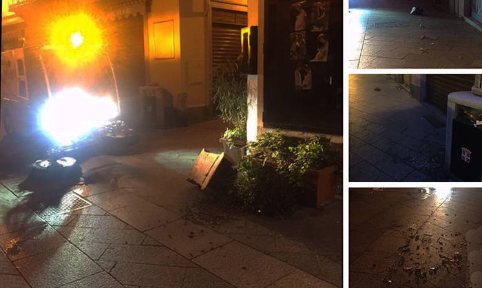 Domo: atti vandalici ad halloween, responsabile una coppia di giovani che litigava