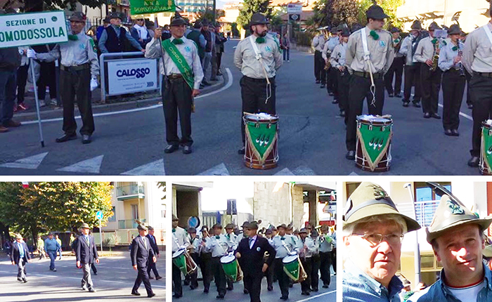 Alpini ossolani, di Omegna e Intra al Raggruppamento Ana di Saluzzo