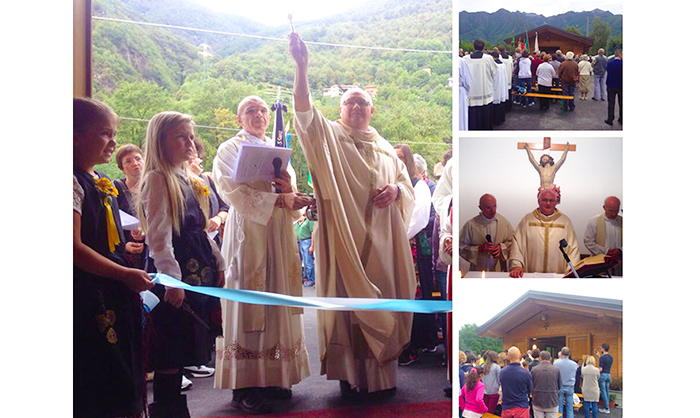 Benedetta la nuova chiesa di Gabi Valle. Video e foto