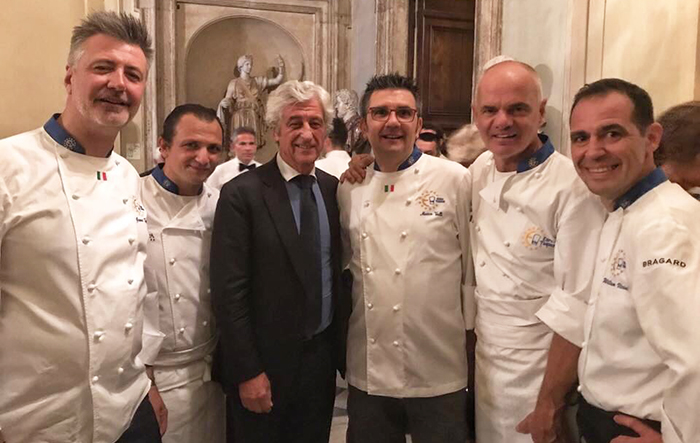 Lo chef domese William Vicini alla Celebrity Fight Night in Italy di Roma