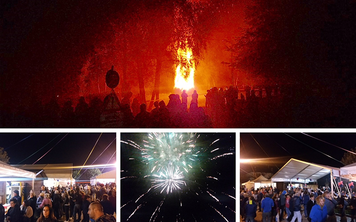 Falò e fuochi d'artificio per la festa patronale della Madonna delle Grazie di Druogno