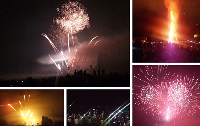 Meravigliosi fuochi d'artificio a Santa Maria per il finale di "Vette d'artificio". Foto