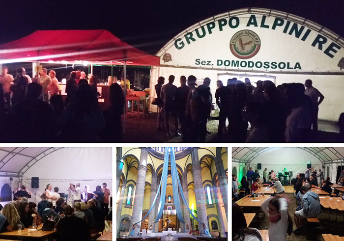  Fuochi d'artificio a Re per la festa della Cuccagna