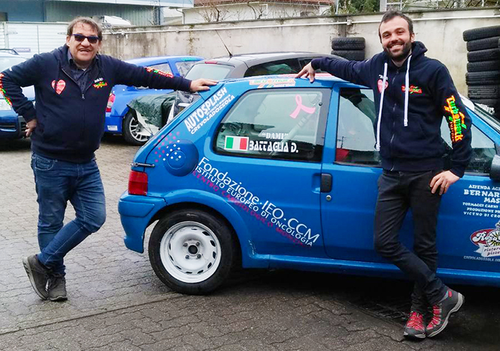 Prevenzione del tumore al seno, i loghi dell' Ieo ai rally in ricordo di Marilena Zaninetti