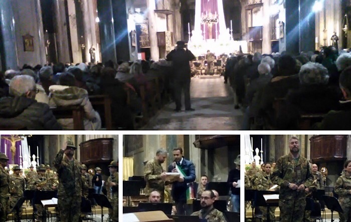 Applausi ed emozione in Collegiata per la Fanfara della Brigata Alpina Taurinense