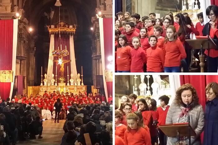 Il concerto natalizio dei ragazzi del Rosmini in Collegiata