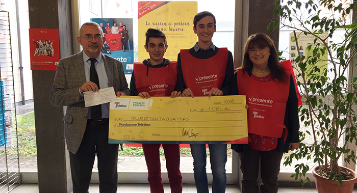 Natale solidale: dagli studenti domesi fondi a Telethon e per l'Aism