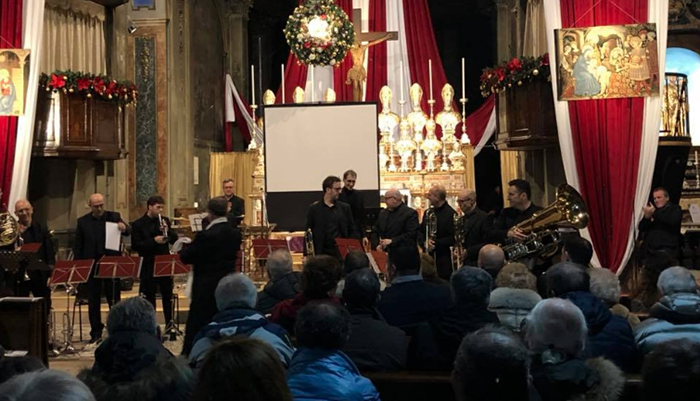 Applausi a scena aperta per gli Ottoni della Scala ed il tenore Giuseppe Veneziano in Collegiata