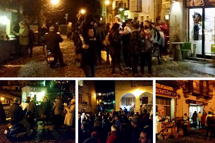 Pienone alla "prima" del Presepe meccanico animato di Varzo. Fotogallery