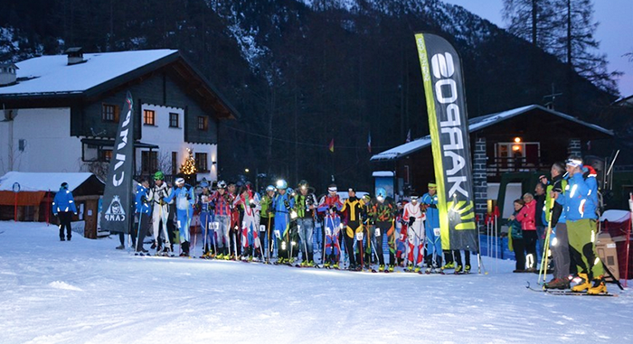 Scialpinismo natalizio in notturna a Macugnaga, poi cena con la campionessa mondiale di Kl Greggio. Foto