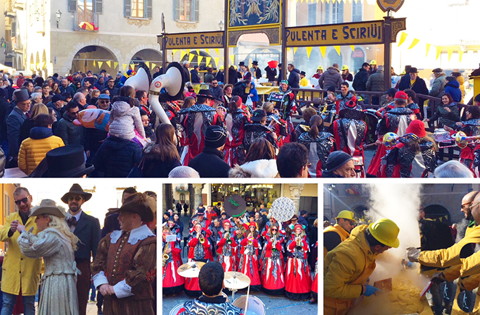 Polenta, salamini e Tavan... a Domo è Carnevale. Foto