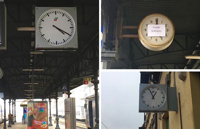 Stazione domese, in funzione i nuovi orologi comandati via satellite