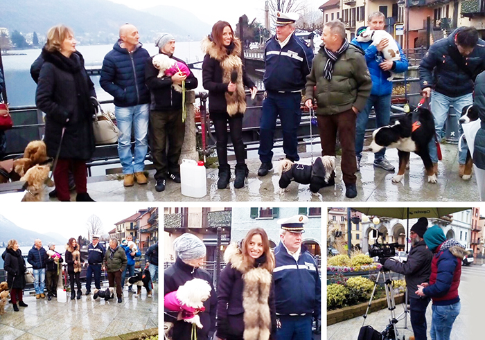 Omegna in diretta su Rai Uno per l'ordinanza sulle bottiglie d'acqua per i cani