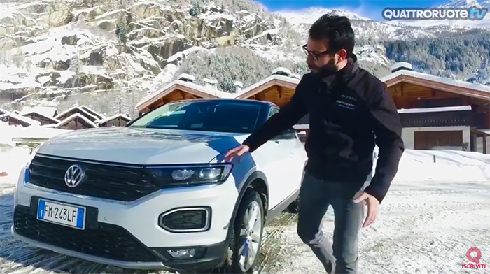 Le strade di Macugnaga per il test di Quattroruote della nuova Volkswagen T-Roc. Video