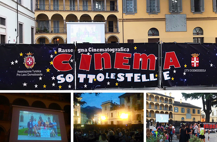 Nel Borgo domese bene la prima di "Cinema sotto le stelle". Video