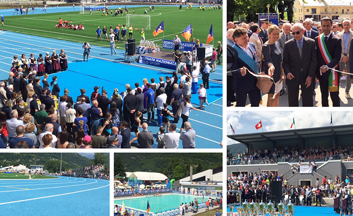 Quanto è bello il nuovo Curotti! Festa per la nuova “Città della dello sport” di Domo. Foto e video