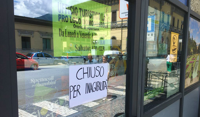 Danni per il temporale, inagibile l'ufficio domese della Pro Loco