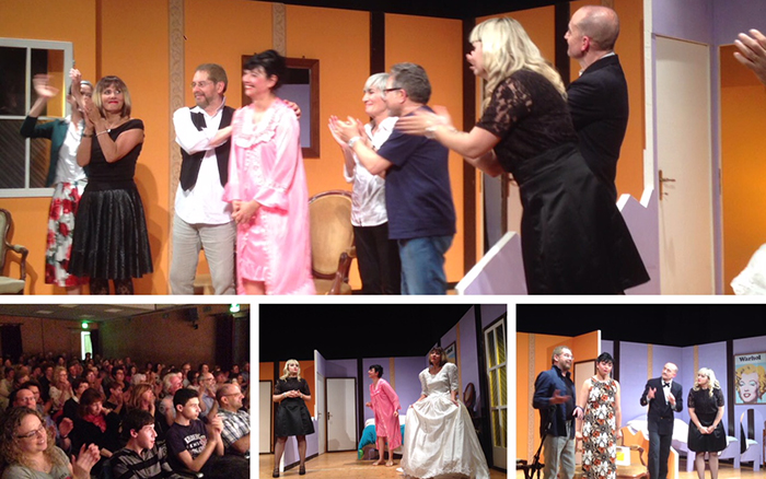 Teatro gremito per i Lalö e la commedia brillante “Un matrimonio perfetto”. Video