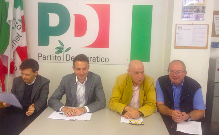 Il Pd e la lista Cattrini rivendicano le opere pubbliche inaugurate o prossime all'inaugurazione da Pizzi. Video