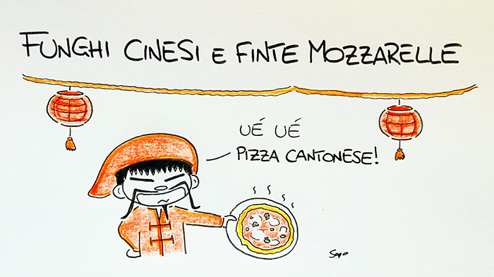 I cibi asiatici in tavola nella nuova vignetta di Sapo