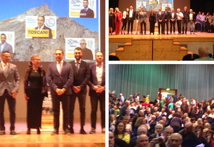 Alla Fabbrica la presentazione del candidato sindaco Bruno Toscani e della sua lista. Video