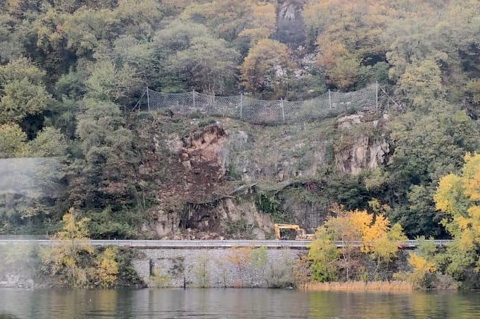Frana Cannobio: cantiere sospeso dallo Spresal