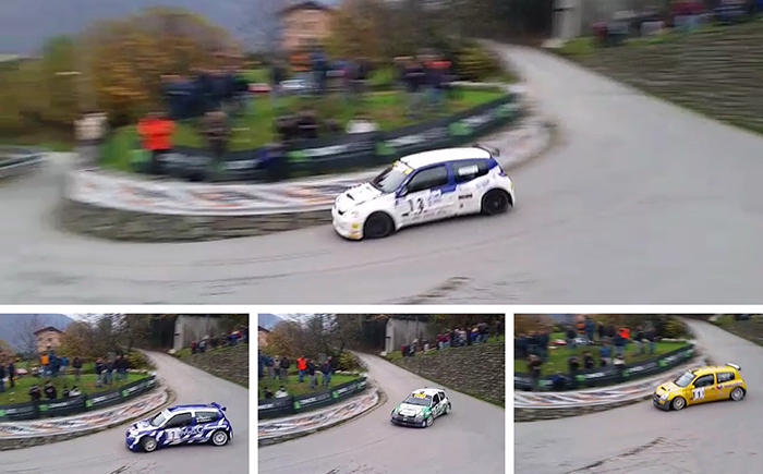 Rally: dopo le prime due ps Caffoni- Grossi in vantaggio. Vescovi vince la Fomarco. Foto e video