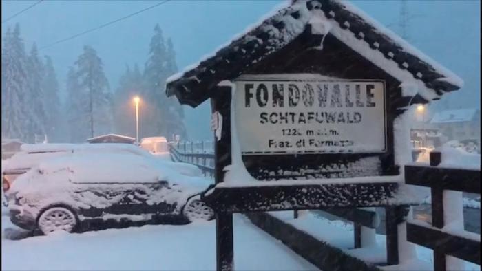 Neve in quota: 160 centimetri a Formazza, 50 a Larecchio - Foto e video