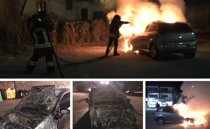 Brucia un'auto in centro a Crodo, nessun ferito. Fotogallery