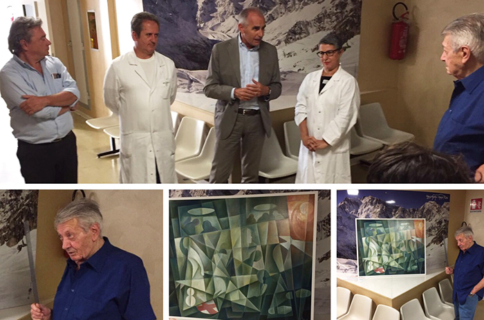 Al Dea del San Biagio il nuovo quadro donato da Angelo Del Devero. Videointerviste