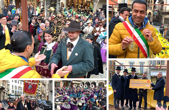 E' Carnevale! Al Togn ed alla Cia le chiavi della città, Pizzi medagliato...foto e video