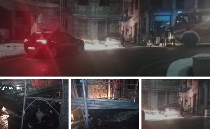 Dritto al tornante in centro a Bognanco. Auto sbatte contro impalcatura, due al San Biagio