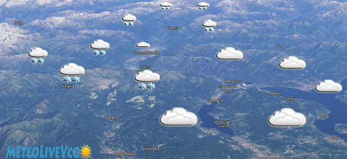 Meteo: domenica peggiora con neve sulle Alpi. Nuvoloso altrove.