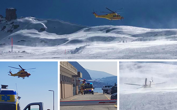 Bambino di 10 anni si fa male sulle piste da sci, elitrasportato in ospedale