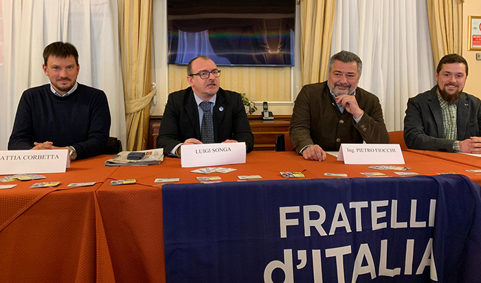 E' Pietro Fiocchi il candidato di Fratelli d' Italia alle Europee. Presentazione domese. Video