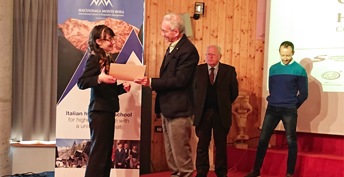 Uno studente di Firenze vince il primo posto al Concorso Nazionale “Culture of Hospitality 2019” a Macugnaga
