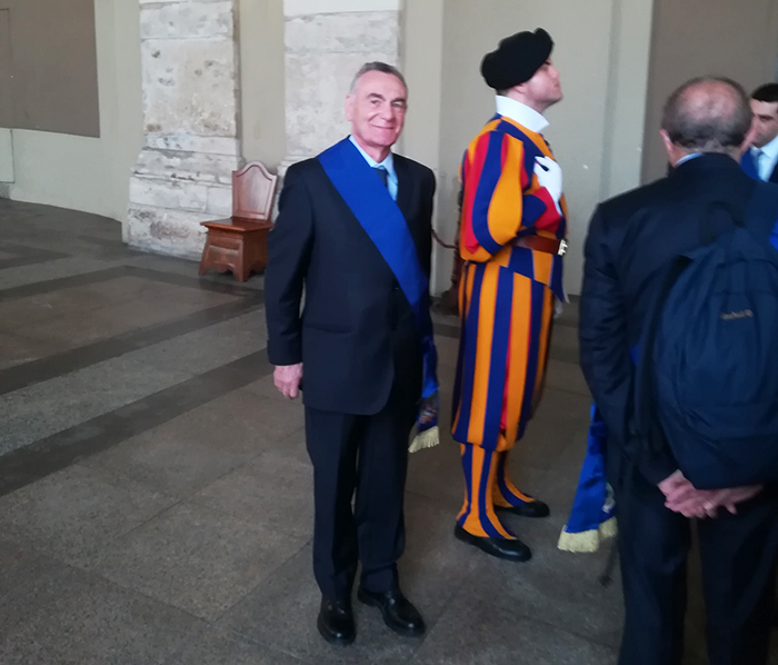Anche Arturo Lincio per il Vco in udienza dal Papa. “Attenzione ad ambiente, scuole, territorio” 