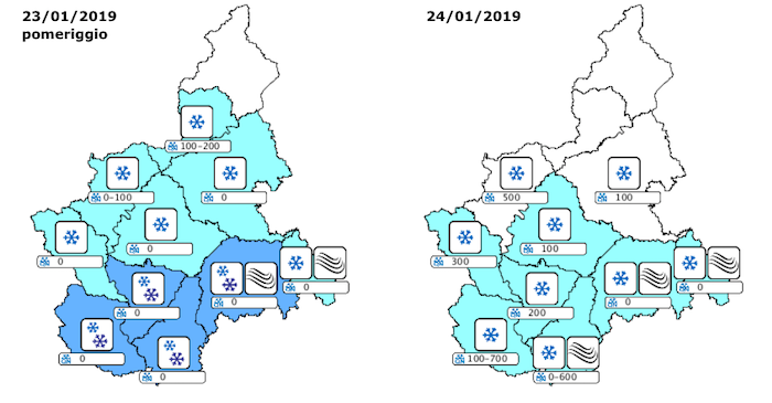 Meteo, per la neve sul VCO non è ancora tempo