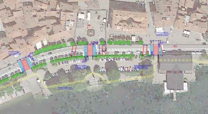 Il lungolago di Intra più sicuro con le maxizebre e il radar-semaforo