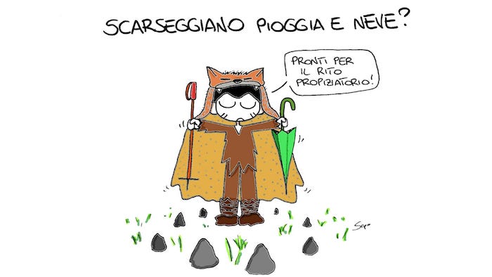 La vignetta di Sapo: aspettando la neve