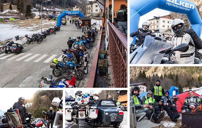 Motoraduno invernale walser a Formazza, in 300 per il Cinghiostreffen. Foto